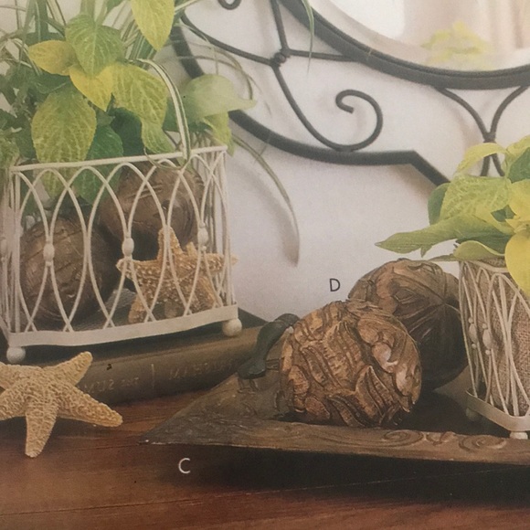 Southern Living At Home Other - Southern Living carved wooden spheres